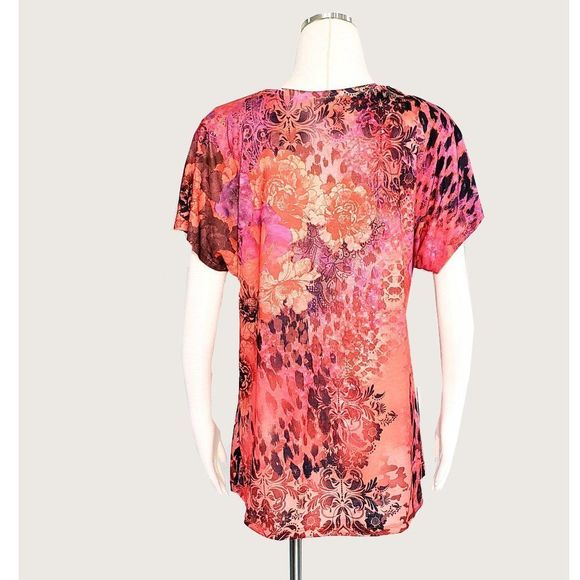 Style&co. High-Low Floral Tee NWOT - Picture 5 of 6